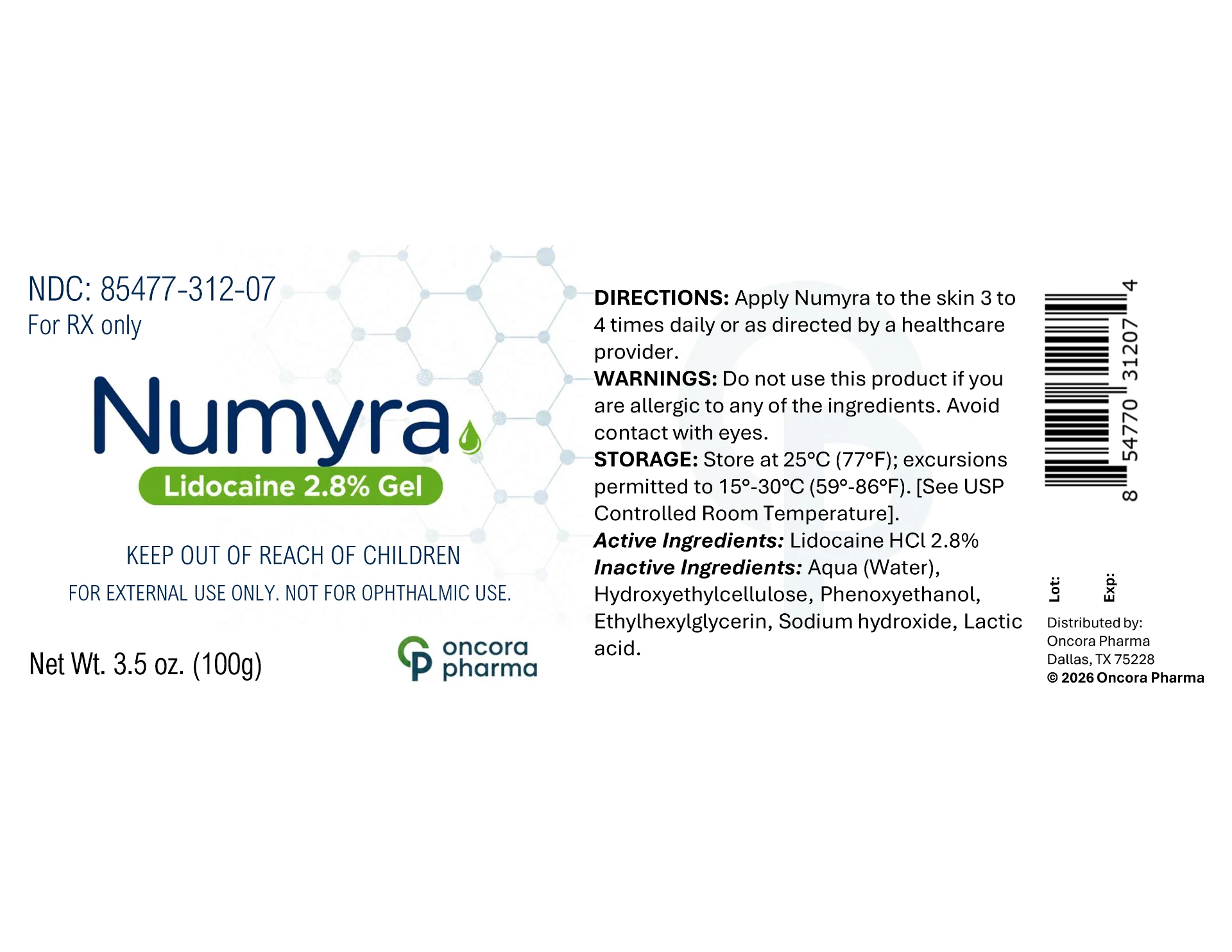 Prescribing label