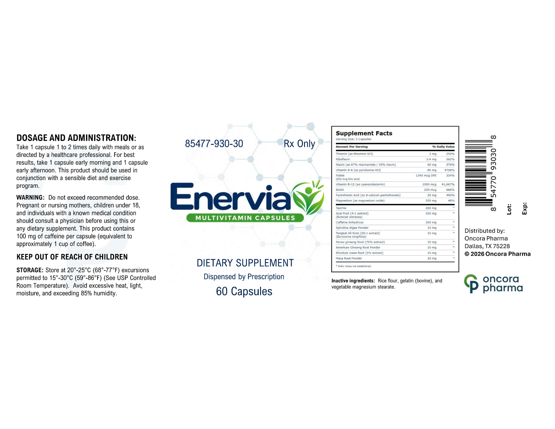 Prescribing label