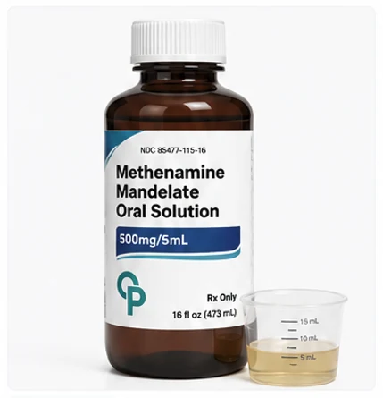 Methenamine Mandelate Oral Solution 500 MG/5mL