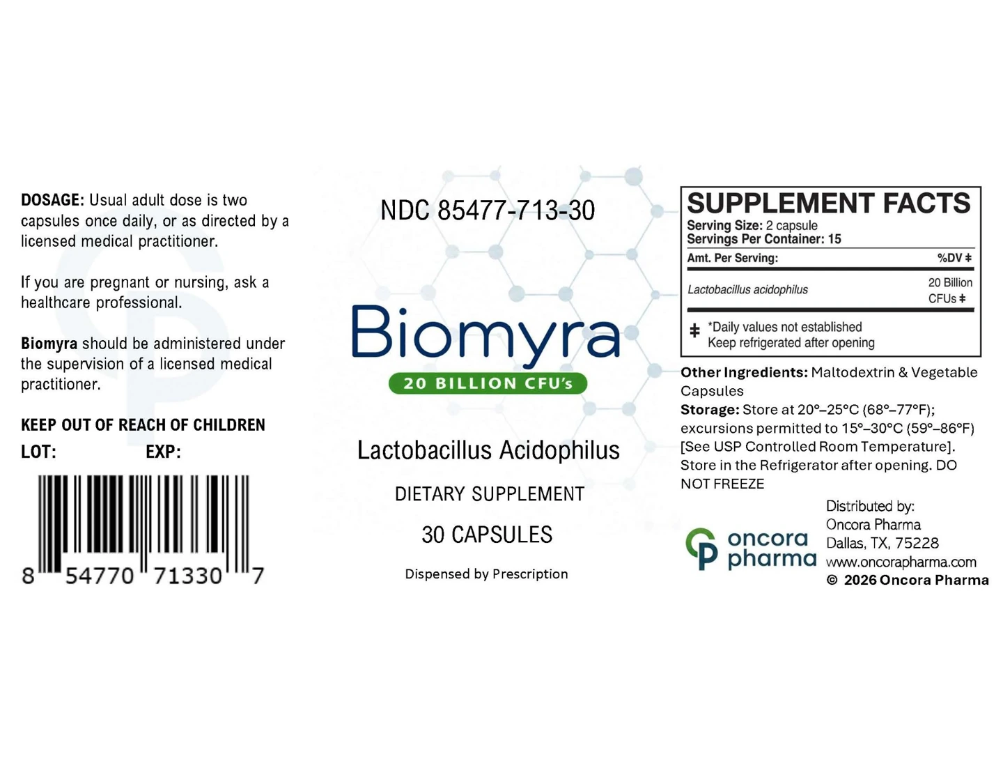 Prescribing label