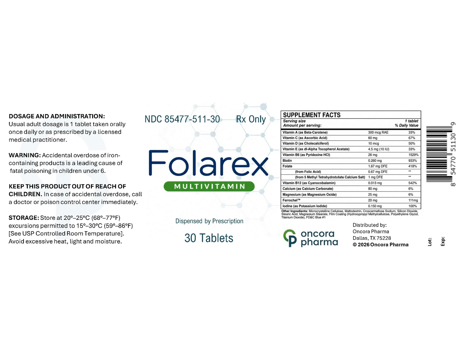 Prescribing label