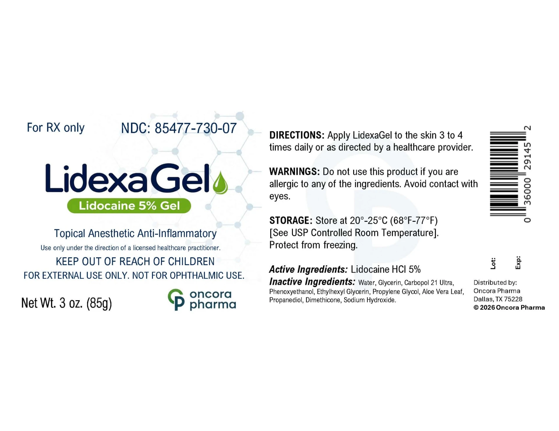 Prescribing label