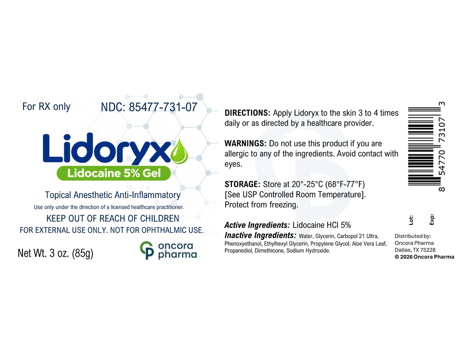 Prescribing label